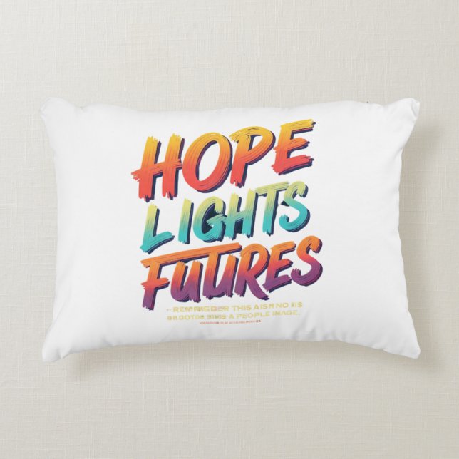 Hope Lights Futures Accent Pillow (Front)