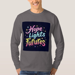Hope Lights Futures - Futuristic & Vibrant Sleeve T-Shirt