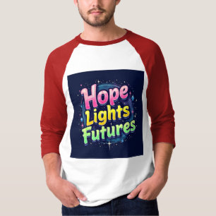 Hope Lights Futures - Futuristic & Vibrant Sleeve T-Shirt