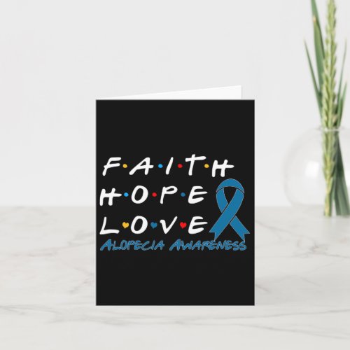 Hope Love Alopecia Awareness 2  Card