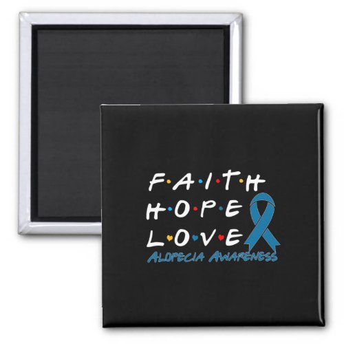 Hope Love Alopecia Awareness 2  Magnet