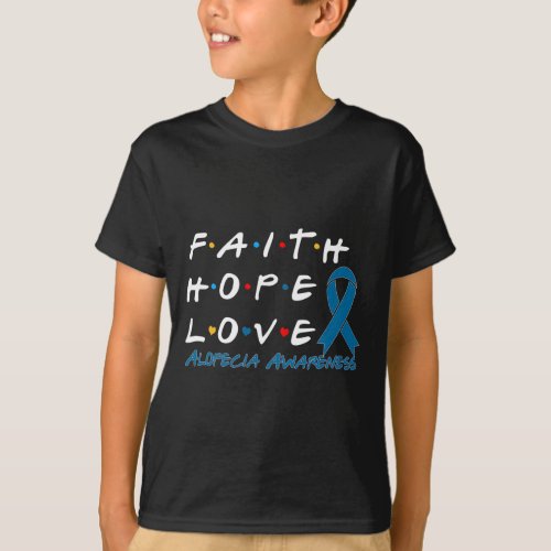 Hope Love Alopecia Awareness 2  T_Shirt