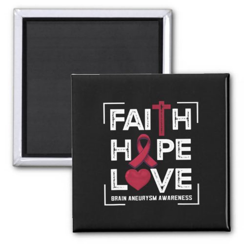 Hope Love Brain Aneurysm Awareness 1  Magnet