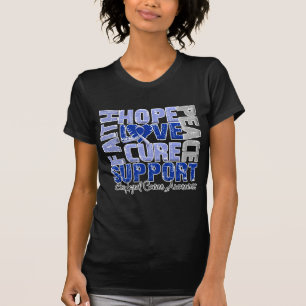 Hope Love Cure Esophageal Cancer Awareness T-Shirt