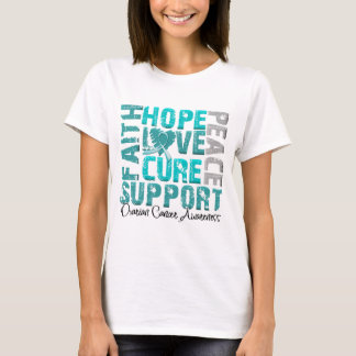 Hope Love Cure Ovarian Cancer Awareness T-Shirt
