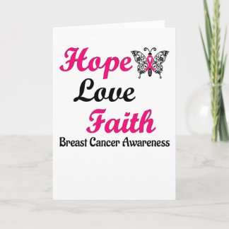 Hope love faith card