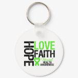 Hope Love Faith Mental Health Awareness Keychain