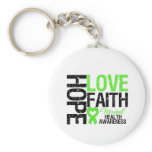 Hope Love Faith Mental Health Awareness Keychain