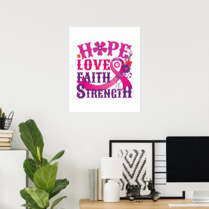 Hope-Love-Faith-Strength Poster