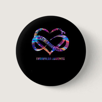 Hope Love Fibromyalgia Awareness 2  Button