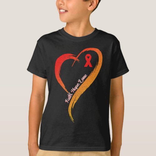 Hope Love Heart Disease Awareness Cardiologist  T_Shirt