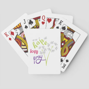 Hope Love Pray Poker Cards