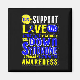 Hope Love World Down Syndrome Day Women Kids  Magnet