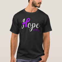 Hope Lupus Autoimmune Disease Purple Ribbon Butter T-Shirt