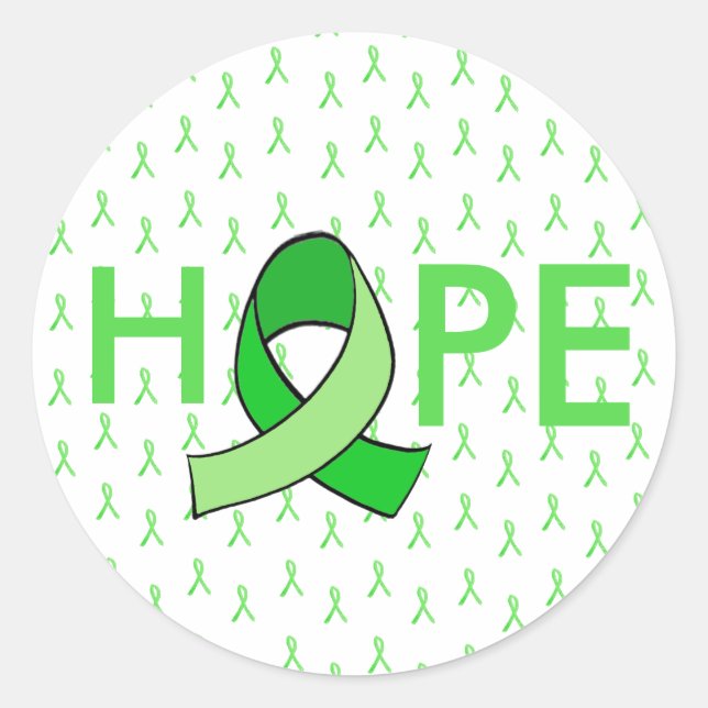 HOPE Lyme Disease Ribbon Sticker (Front)