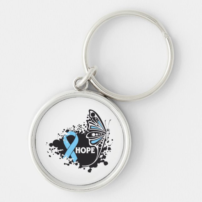 Hope Lymphedema Butterfly Keychain (Front)