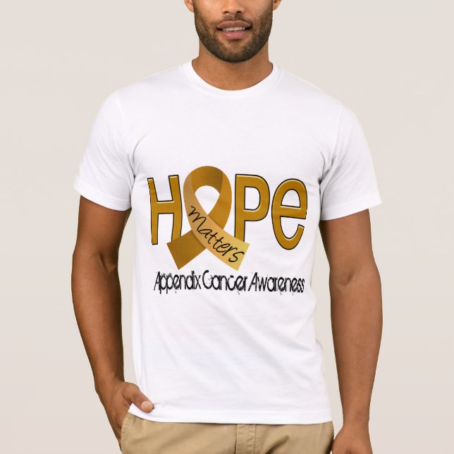 Hope Matters 2 Appendix Cancer T-Shirt (Front)