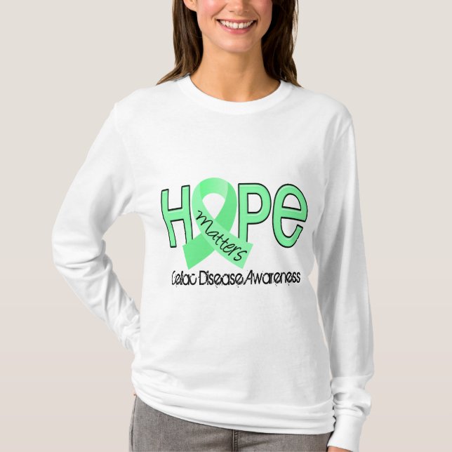 Hope Matters 2 Celiac Disease T-Shirt (Front)
