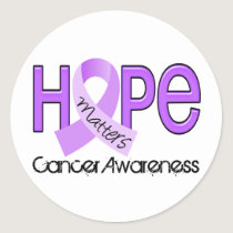Hope Matters 2 General Cancer Classic Round Sticker