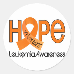 Hope Matters 2 Leukemia Classic Round Sticker