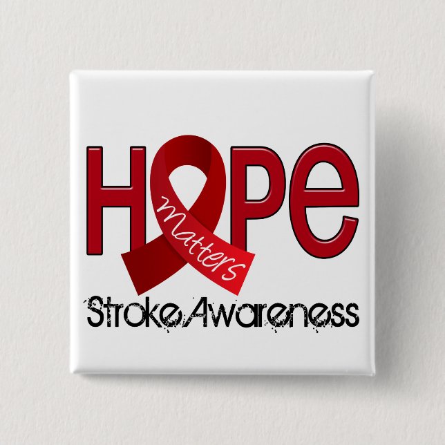 Hope Matters 2 Stroke Pinback Button (Front)