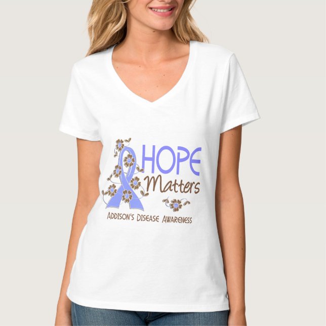Hope Matters 3 Addison's Disease T-Shirt (Front)