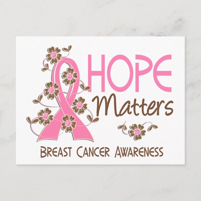 Hope Matters 3 Breast Cancer Postcard (Front)