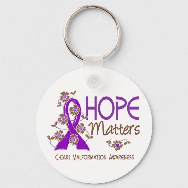 Hope Matters 3 Chiari Malformation Keychain (Front)