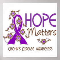 Hope Matters 3 Crohn's Disease Poster