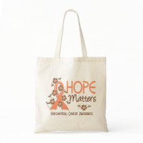 Hope Matters 3 Endometrial Cancer Tote Bag