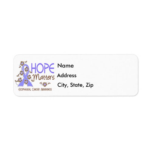 Hope Matters 3 Esophageal Cancer Label