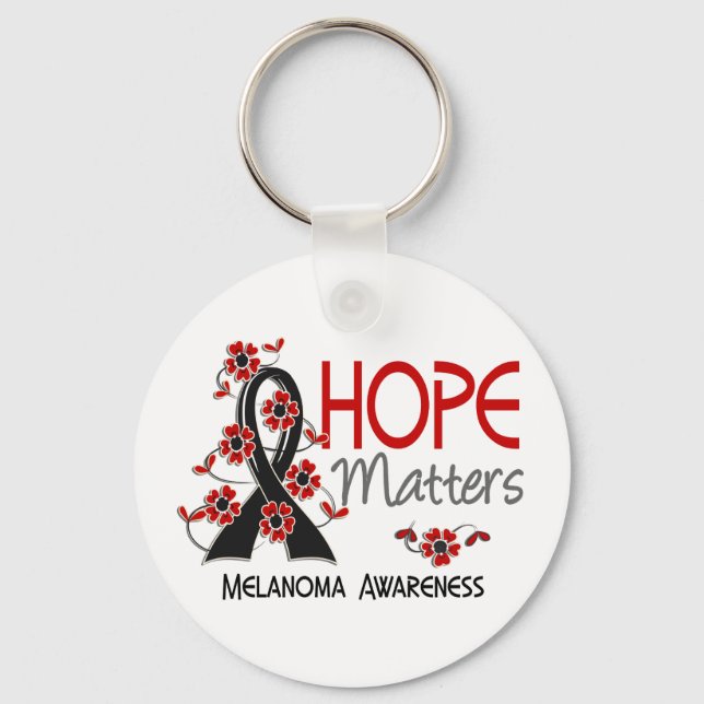Hope Matters 3 Melanoma Keychain (Front)