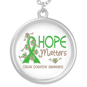 Hope Matters 3 Organ Donation Silver Plated Necklace