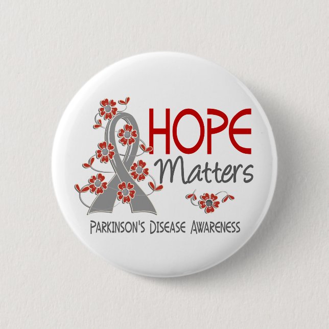Hope Matters 3 Parkinson's Disease Pinback Button (Front)