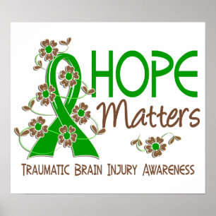 Hope Matters 3 Traumatic Brain Injury TBI Poster