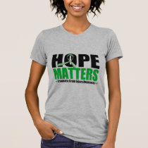 Hope Matters Brush Ribbon Traumatic Brain Injury T-Shirt
