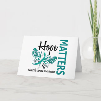 Hope Matters Butterfly Cervical Cancer Card