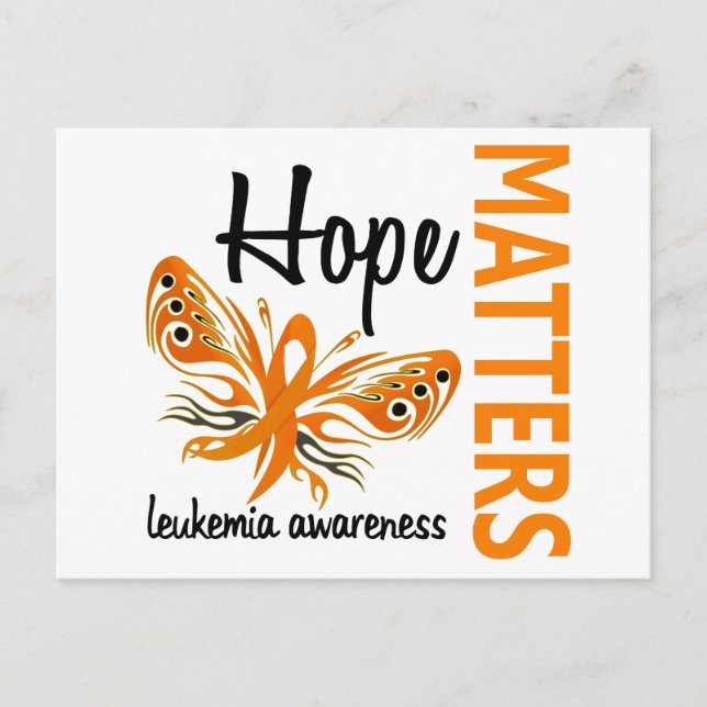 Hope Matters Butterfly Leukemia Postcard (Front)