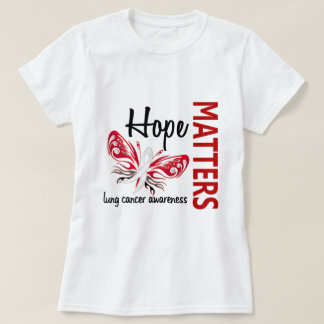 Hope Matters Butterfly Lung Cancer T-Shirt