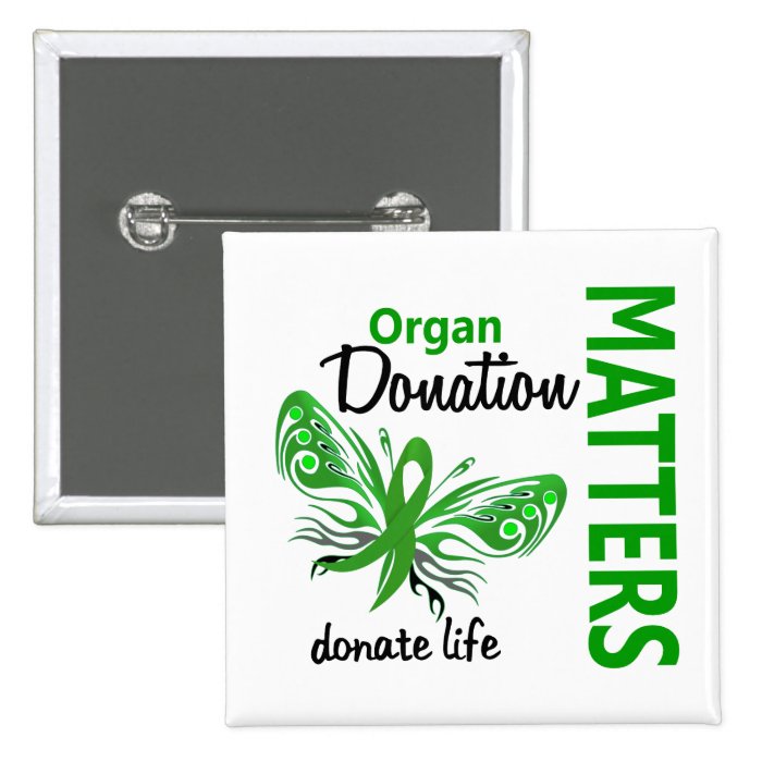 Hope Matters Butterfly Organ Donation Buttons