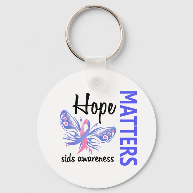 Hope Matters Butterfly SIDS Keychain (Front)