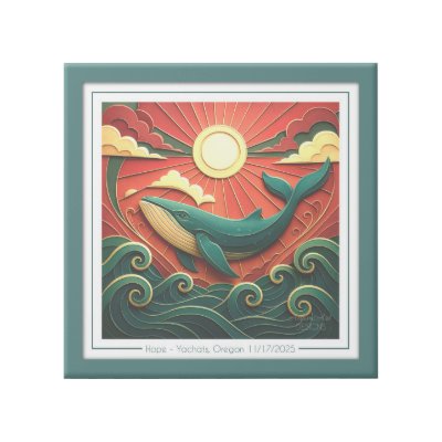 “Hope” – Memorial Whale Artwork, Yachats Oregon Gallery Wrap