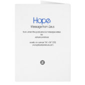 Hope- Message from Zeus Cards (Back)