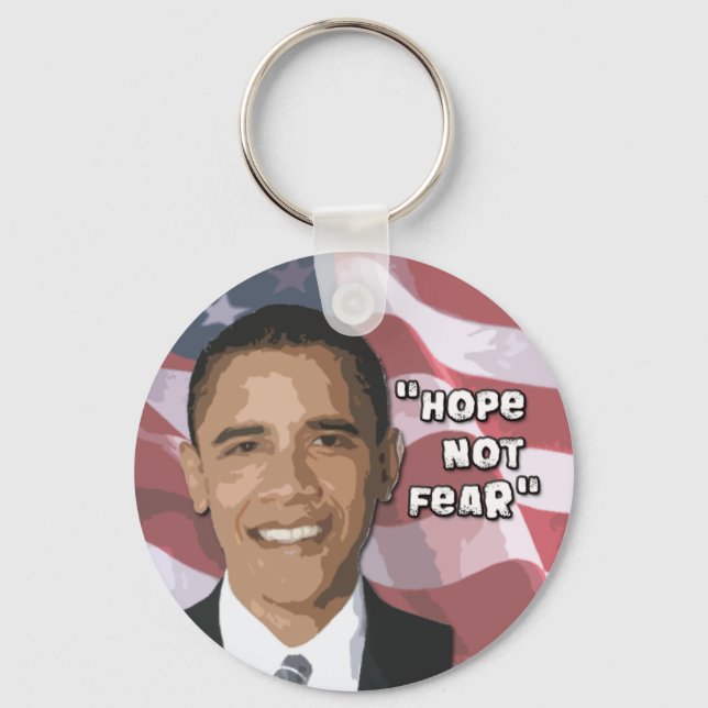 Hope not Fear Obama Swag Keychain (Front)