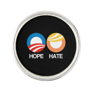 HOPE (Obama) vs. HATE (Trump) Lapel Pin