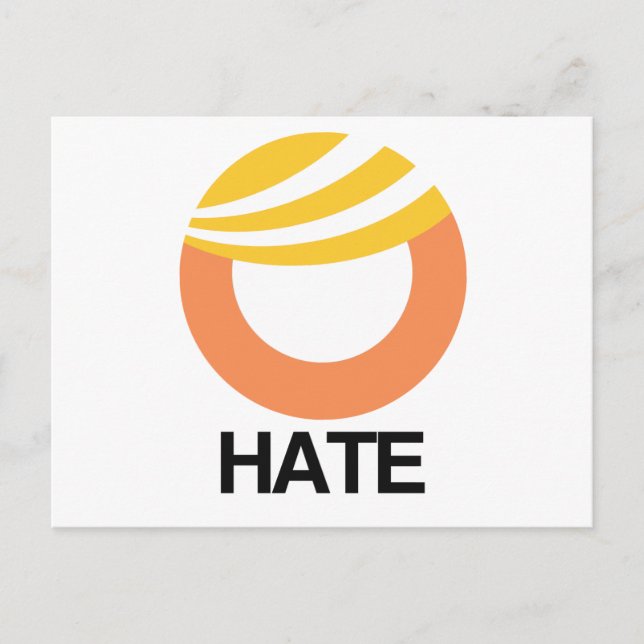 HOPE (Obama) vs. HATE (Trump) Postcard (Front)