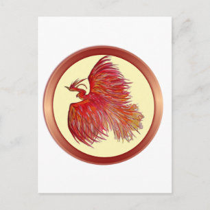 Hope Over Pain Phoenix Postcard