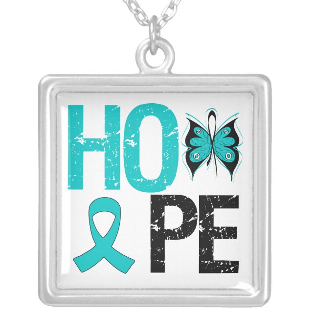 Hope PCOS Silver Plated Necklace (Front)