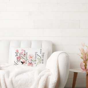 Hope Peace Joy Love Christian Lumbar Pillow