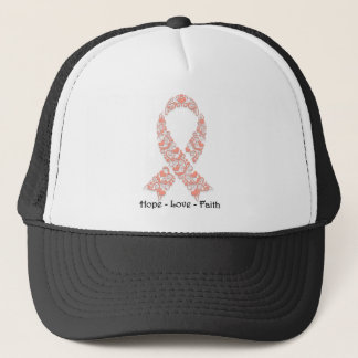 Hope Peach Awareness Ribbon Trucker Hat
